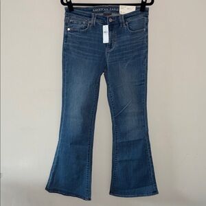 American Eagle Low Rise Blue Haven Flare Size 10